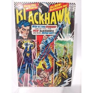 BLACKHAWK #231 (DC 1967) feat LADY BLACKHAWK battle vs BIG-EYE! Comic Book 12c